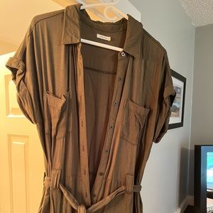 Sneak Peek jumpsuit in olive green